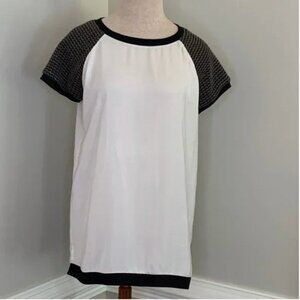 Sanctuary Top with Knitted Sleeves Medium